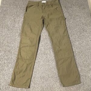 FRAME Le Slouch Short‎ Carpenter Pant Size 24 Green Utility Workwear